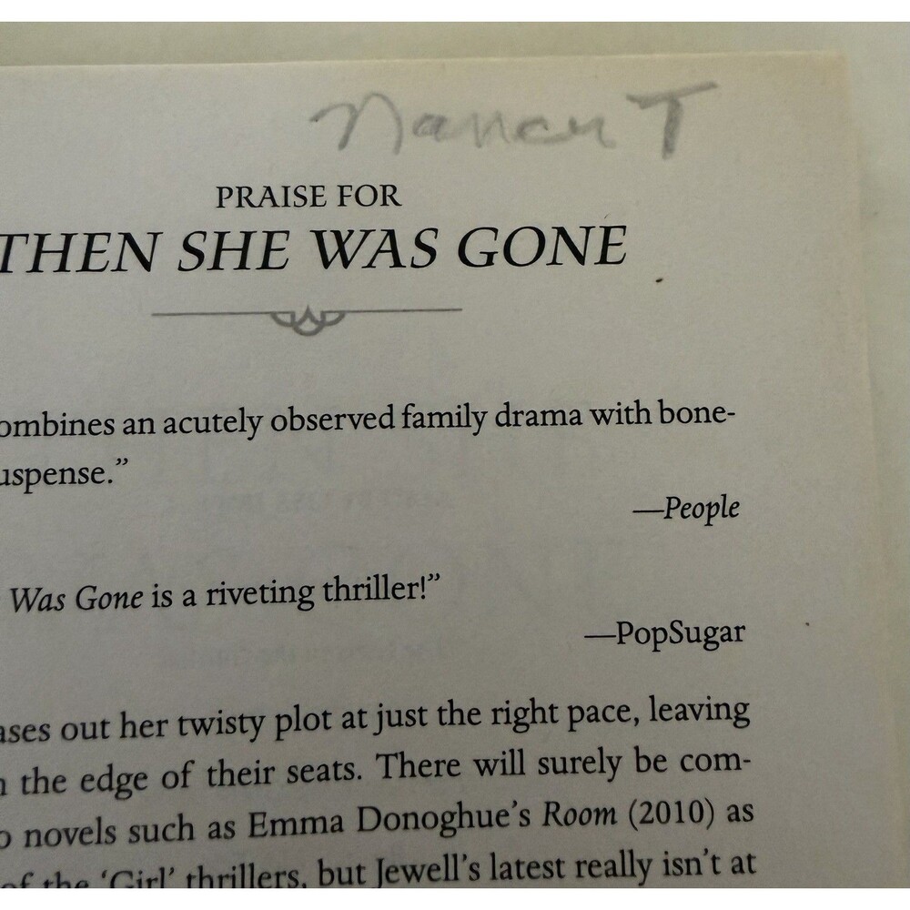 Then She Was Gone by Lisa Jewell (Paperback) - Psychological Thriller Acceptable - Picture 5 of 5